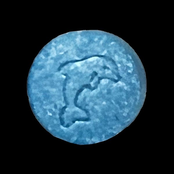 Ecstasy Pressed Pill - Blue Dolphin